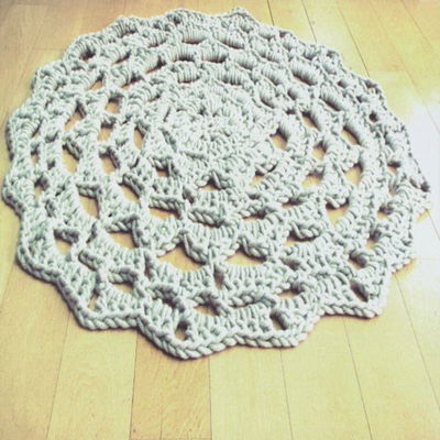 Patroon gehaakt vloerkleed