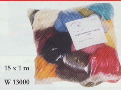Witte engel - Merino viltwol assorti 10 kleuren 10 x 1 meter op=op 