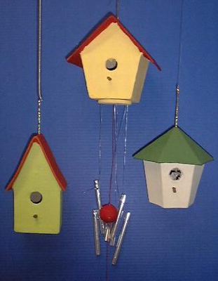 Paper shape vogelhuisjes op=op 