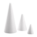 Styropor - piepschuim kegel rond 90 - 200 mm (op=op)