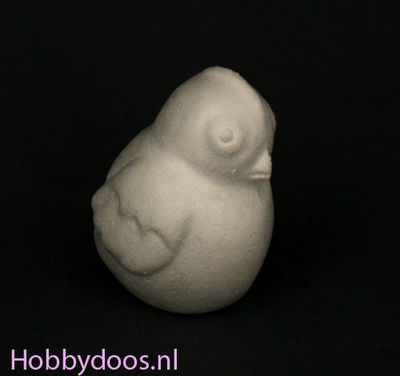 Styropor - piepschuim kuiken 8 cm - 3 stuks 