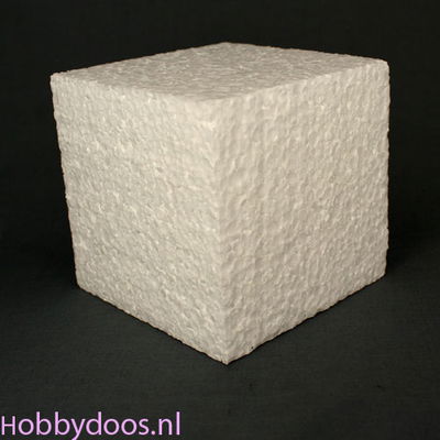 Styropor - piepschuim kubus 100 mm 2 stuks 