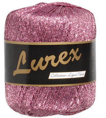 Lammy Yarns Lurex 09 licht roze