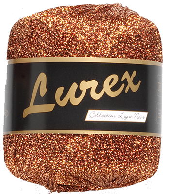 Lammy Yarns Lurex 14 koper rood