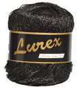 Lammy Yarns Lurex 17 zwart