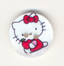 Knoop 18 mm hello kitty