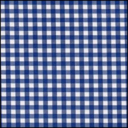 Lint 15 mm ruit blauw - wit per meter 