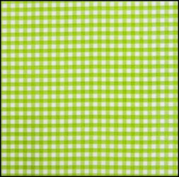 Lint 10 mm ruit groen - wit per meter op=op 