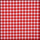 Lint 10 mm ruit rood - wit (per meter)