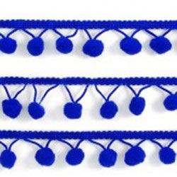 Bolletjesband 15 mm blauw 512 per meter op=op 