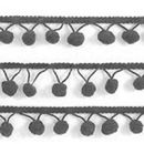 Bolletjesband 10 mm grijs (per meter) (op=op)