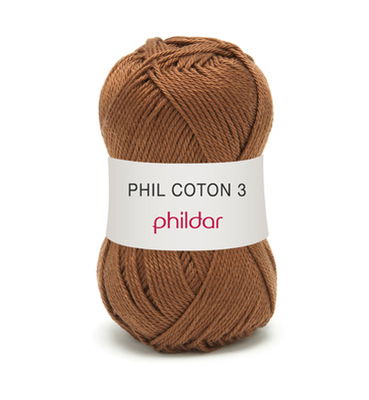 Phildar Phil coton 3 Havane 1388 - 65 op=op 