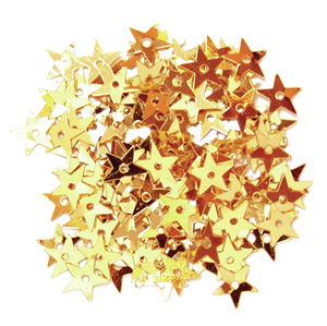 paillet ster 6 mm - goud*
