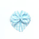 Strikje geruit licht blauw - wit (10 stuks)