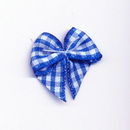 Strikje geruit kobalt blauw - wit (10 stuks)