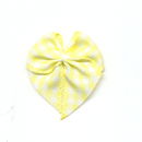 Strikje geruit geel - wit (10 stuks)