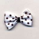 Strikje met stip zwart (2 stuks)