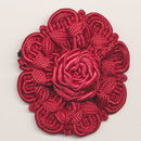 bloem koord 60 mm - donker rood (1 stuks)(op=op)