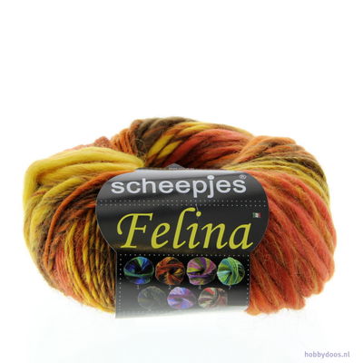 Scheepjes Felina 02 oranje bruin op=op 
