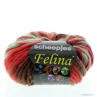 Scheepjes Felina 10 groen rood - Scheepjes op=op 