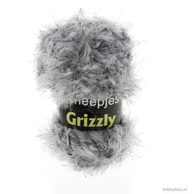 Scheepjes Grizzly 02 zilver grijs op=op 