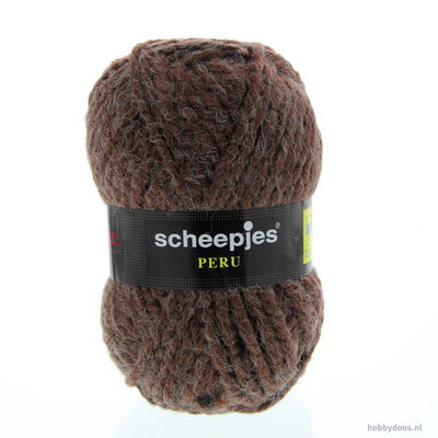 Scheepjes Peru 0040 bruin rood op=op uit collectie 