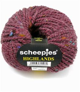 Scheepjes highlands 506 wijn rood op=op 8x550398,1x132968 
