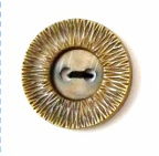 Knoop 35 mm goud - 2558 op=op 