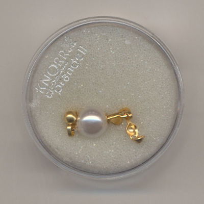 sluiting met parel goud klein
