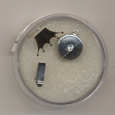 klipsluiting de luxe rond 12 mm kleur zilver