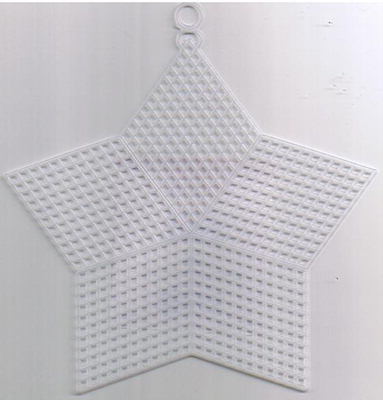 Plastic canvas ster 8,3 cm 10 stuks 