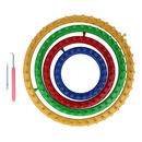 Breiloom knitter set rond met breihaak (4 stuks)