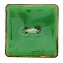 knoop 25 mm vierkant groen