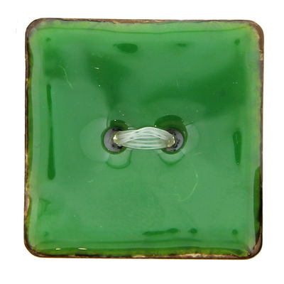 knoop 25 mm vierkant groen