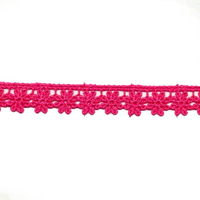 Kant bloem met rand 0030 pink 15 mm per meter 