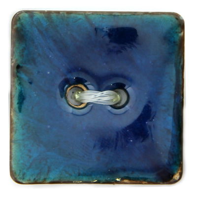 knoop 32 mm vierkant 2559 blauw op=op 