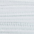 Chenille 4 mm - 30 cm white (10 stuks)