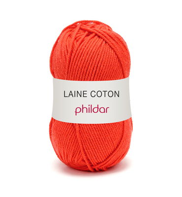 Phildar laine coton 0014 ecarlate op=op 106 