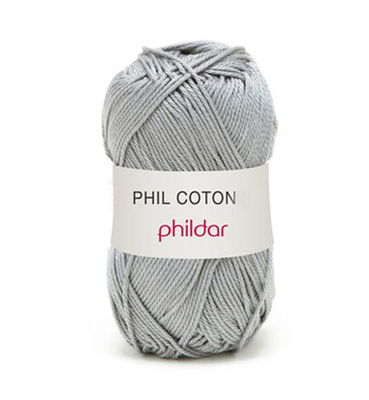 Phildar Phil Coton 4 Silver op=op uit collectie 