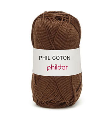 Phildar Phil Coton 4 Ebene 0047 - bruin donker op = op 
