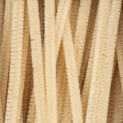 Chenille 6 mm - 30 cm zand 20 stuks 