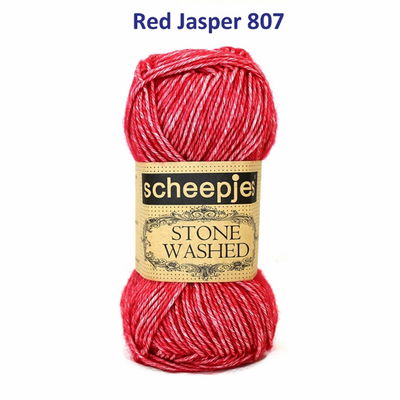Scheepjes Stone Washed 807 Red Jasper