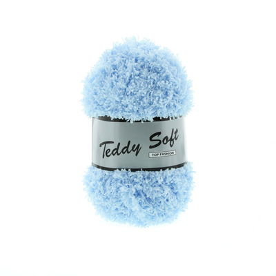 Lammy Yarns Teddy soft 11 licht blauw op=op 