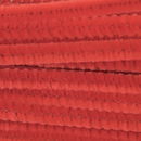 Chenille 6 mm - 30 cm rood (25 stuks)