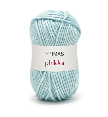 Phildar Frimas Danube 1089 - blauw licht op=op 
