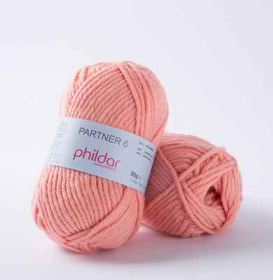 Phildar Partner 6 Saumon 0111 - 1275 op=op 