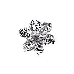 Bloem 20 mm zilver 100 6 stuks 