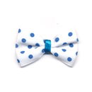 Strikje met stip aqua blauw (2 stuks)