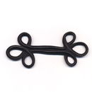 Koord versiering  7 cm zwart (10 stuks)(op=op)