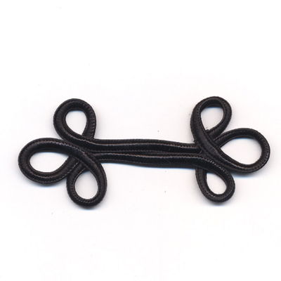 Koord versiering 7 cm zwart 10 stuks op=op 